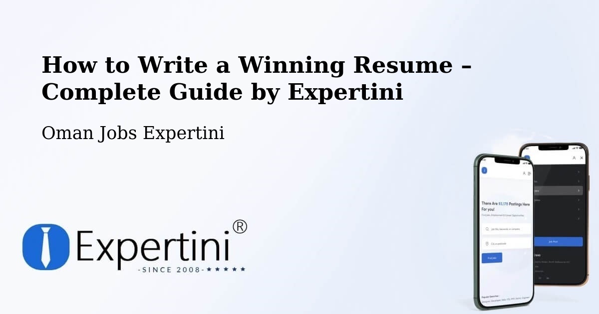 Resume Writing Guide for Job Seekers – Şaḩam - Şaḩam, Oman Jobs Expertini